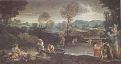 Annibale Carracci Fishing (mk05) Germany oil painting art